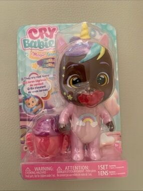 Cry Babies Magic Tears5” Jassy Unicorn Doll with Pacifier New